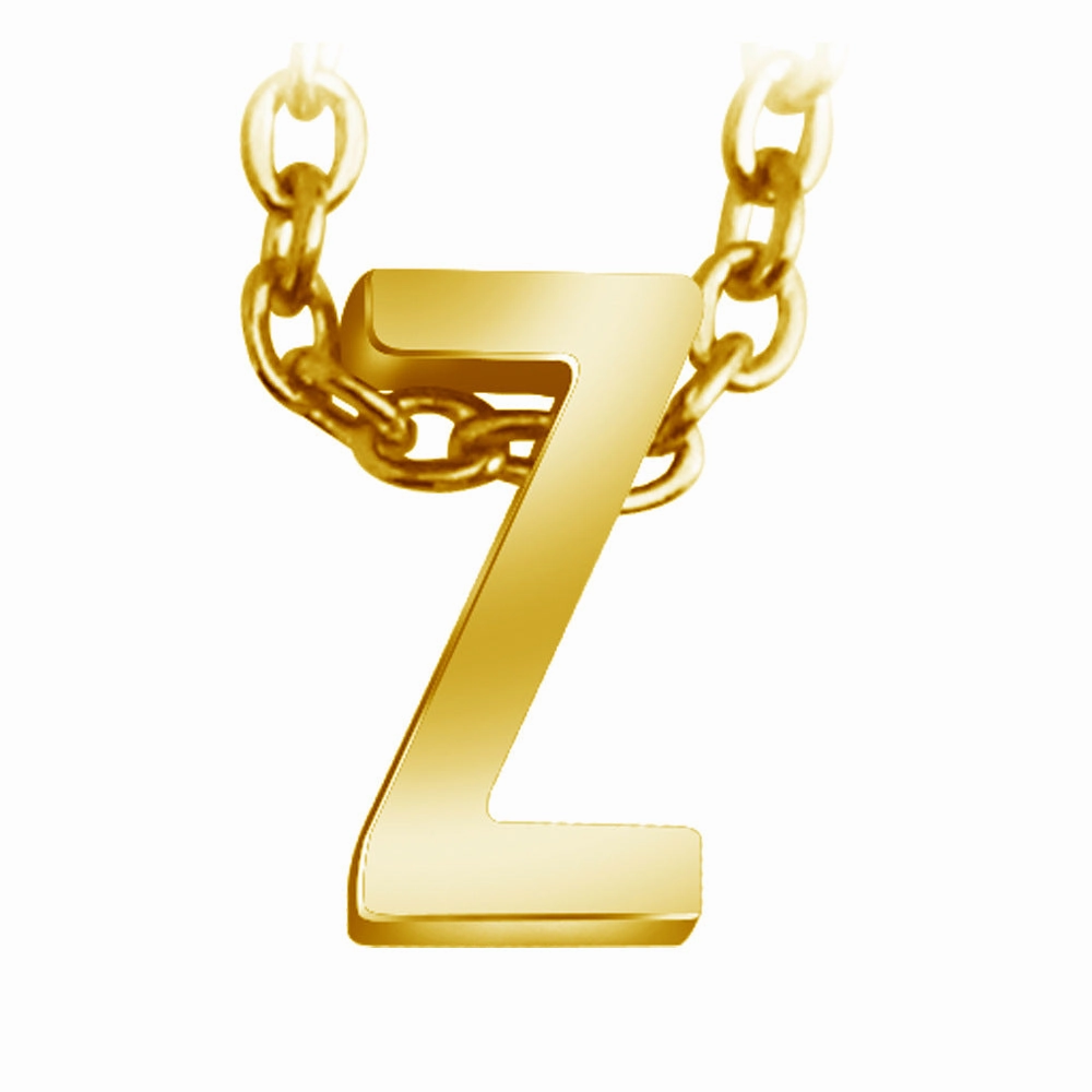 Wholesale 26 English Letters Surnames Short Collarbone Stainless Steel Necklace