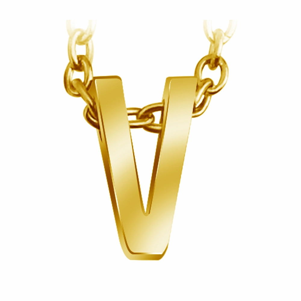 Wholesale 26 English Letters Surnames Short Collarbone Stainless Steel Necklace