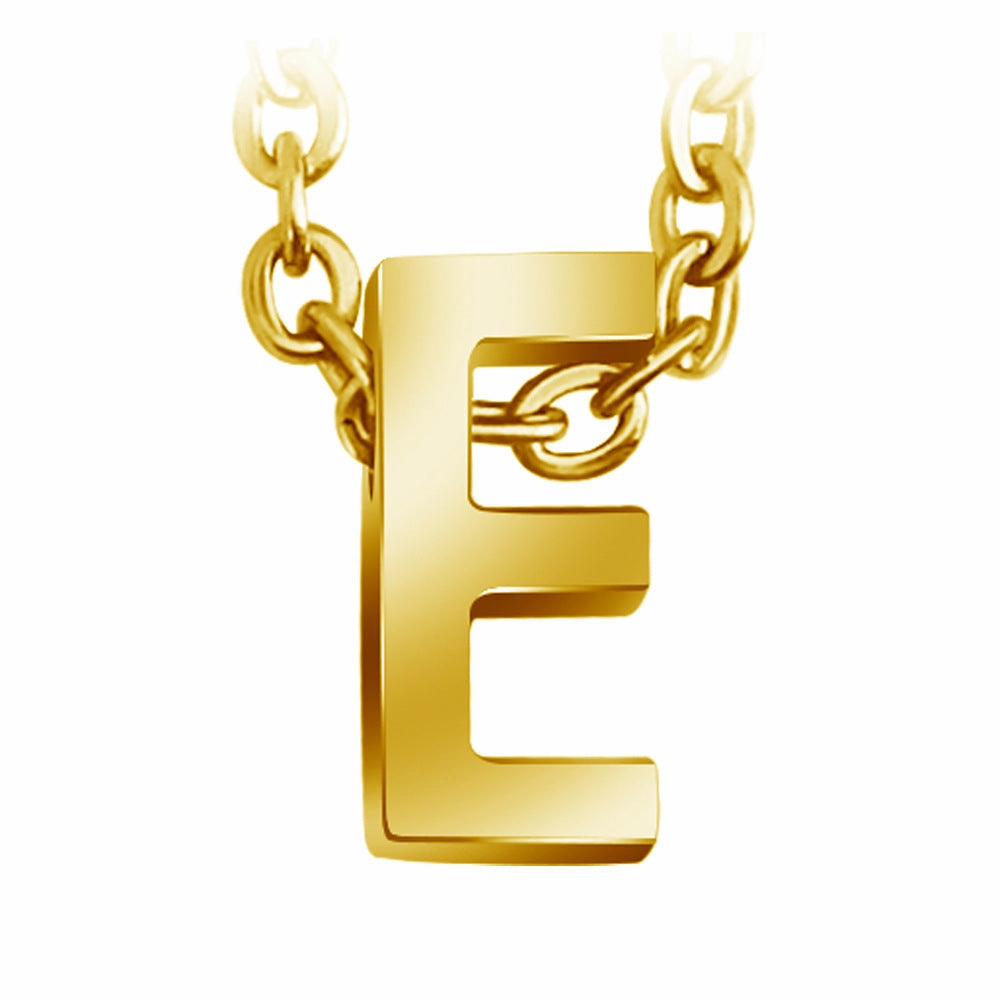 Wholesale 26 English Letters Surnames Short Collarbone Stainless Steel Necklace