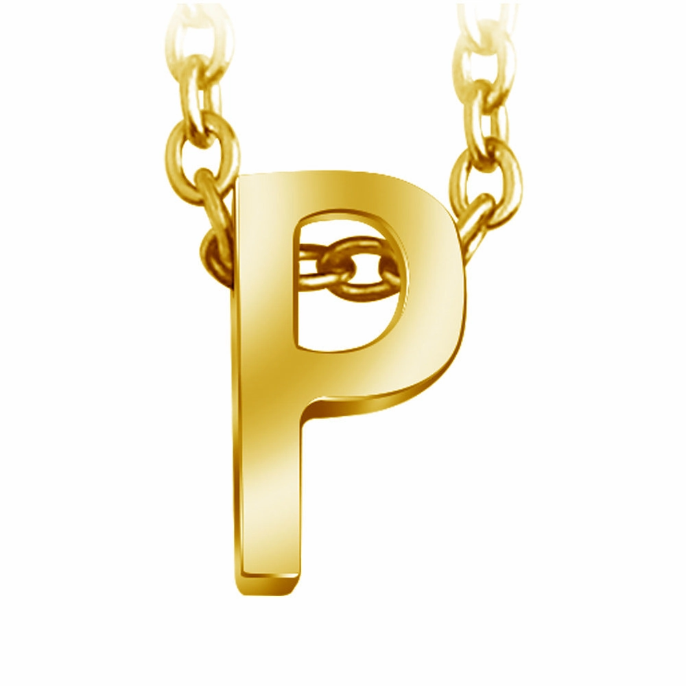 Wholesale 26 English Letters Surnames Short Collarbone Stainless Steel Necklace