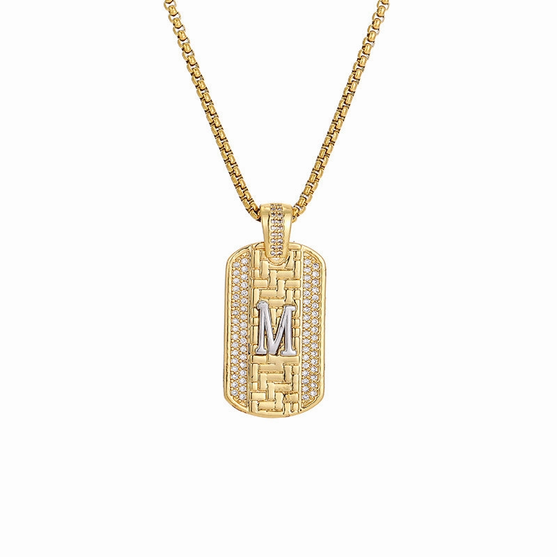 Wholesale 26 Letters Stainless Steel Necklace Sweater Chain