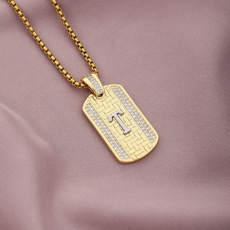 Wholesale 26 Letters Stainless Steel Necklace Sweater Chain