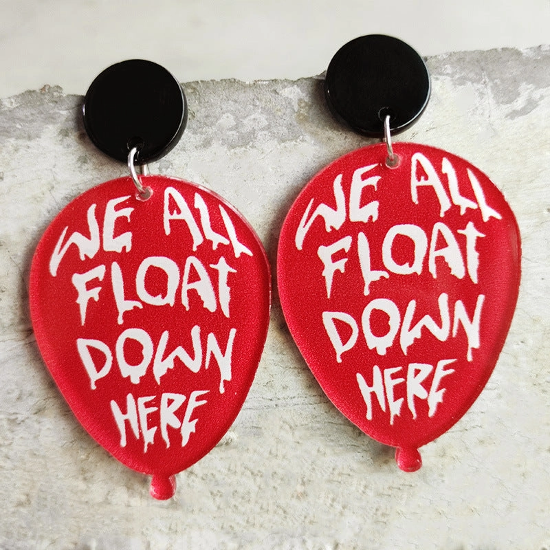 Wholesale 2 Pair/Pack Horror Blood Halloween Earrings