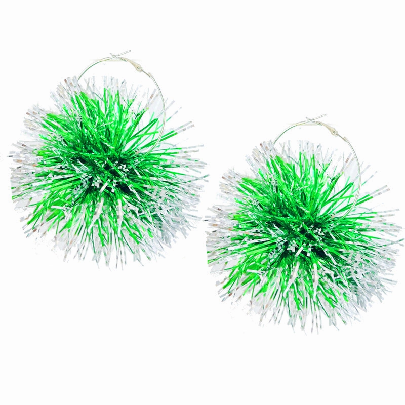 Wholesale 2 Pairs/pack Christmas Atmosphere: Smoke, Christmas Tree, Fruit Plant, Snow Drop Earrings