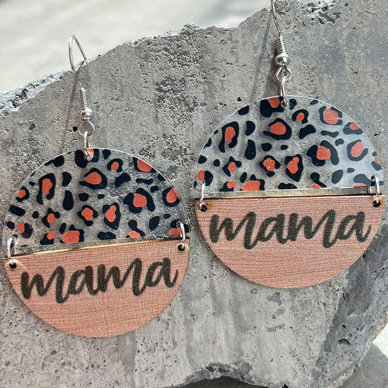 Wholesale 2 Pairs/Pack Mother's Day Acrylic Earrings