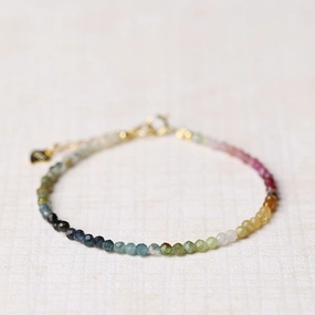 Wholesale 2mm Agate Rainbow Small Tourmaline Bracelet