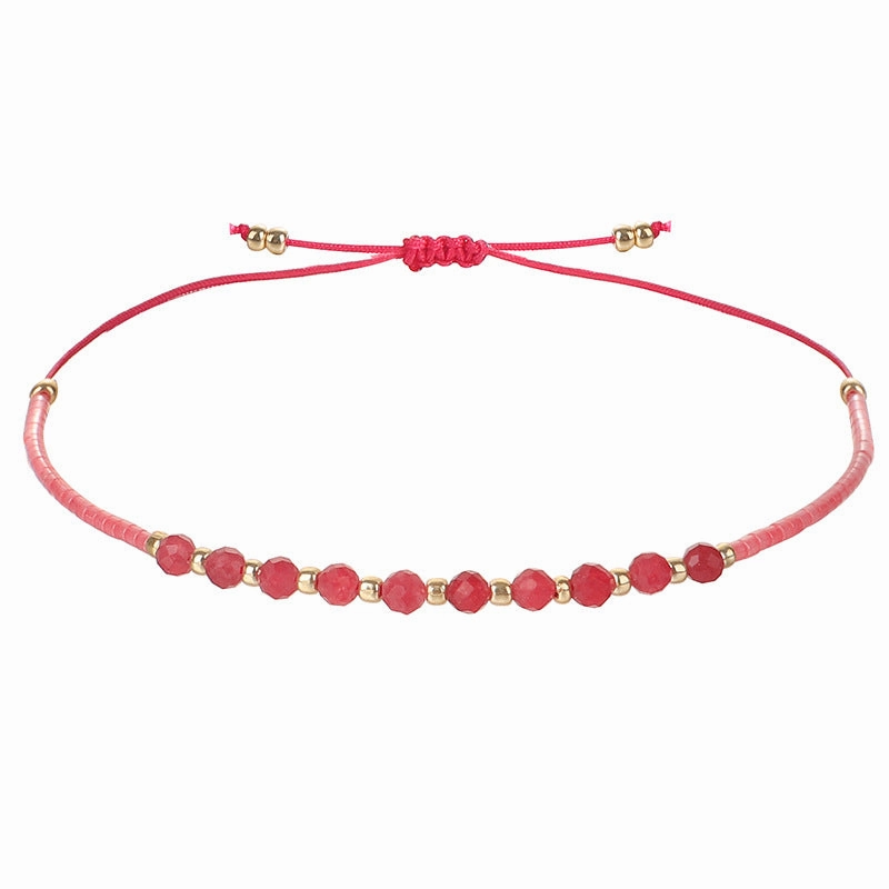 Wholesale 2MM Rice Beads Handwoven Beaded Bracelet
