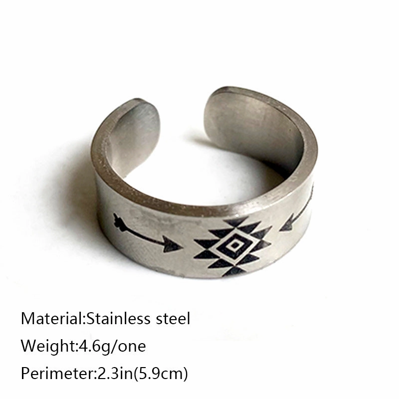 Wholesale 2pair/pack Stainless Steel Western Bull Head Rings One Pack of Three