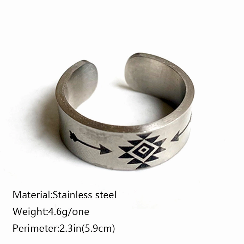 Wholesale 2pair/pack Stainless Steel Western Bull Head Rings One Pack of Three