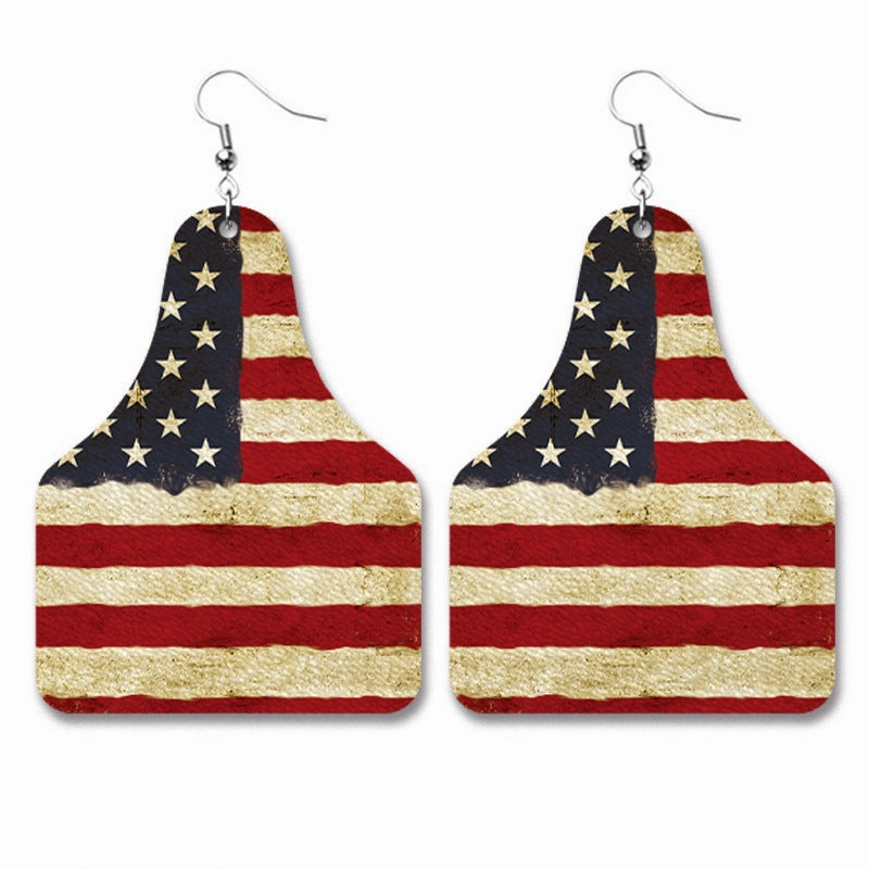 Wholesale 2Pairs/Pack Cow Leather Earrings