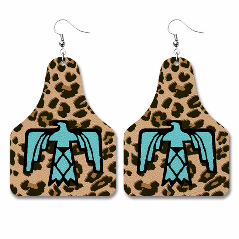 Wholesale 2Pairs/Pack Cow Leather Earrings