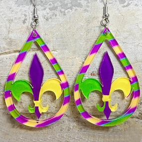 Wholesale 2pairs/pack Mask Drops Acrylic Earrings