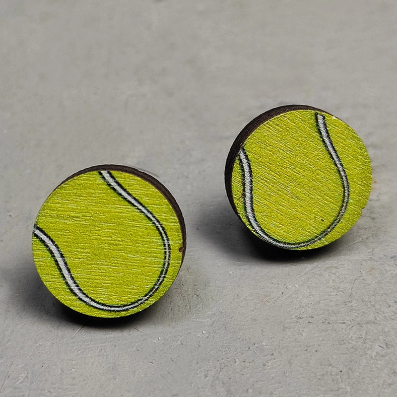 Wholesale 2Pairs/Pack Sports Leather Ear Studs
