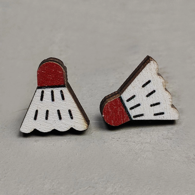 Wholesale 2Pairs/Pack Sports Leather Ear Studs