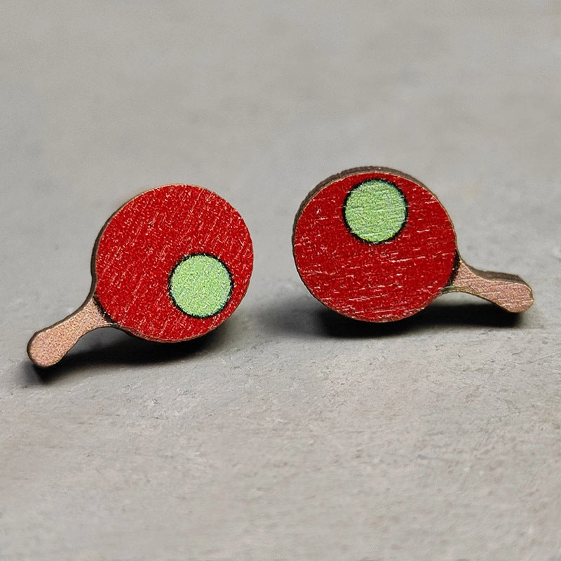 Wholesale 2Pairs/Pack Sports Leather Ear Studs