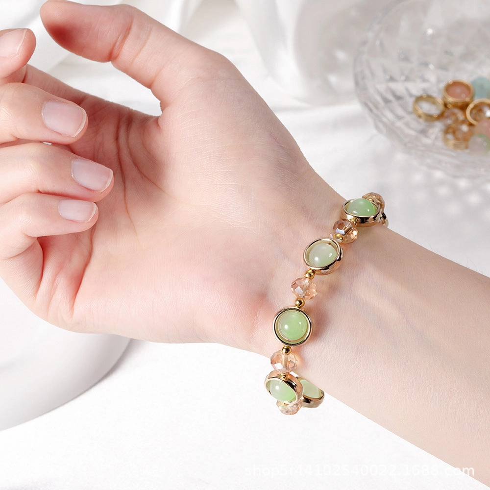 Wholesale 2pcs Multicolor Crystal Glass Beads Bracelet