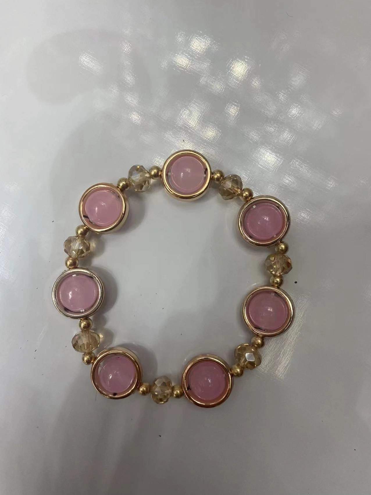 Wholesale 2pcs Multicolor Crystal Glass Beads Bracelet