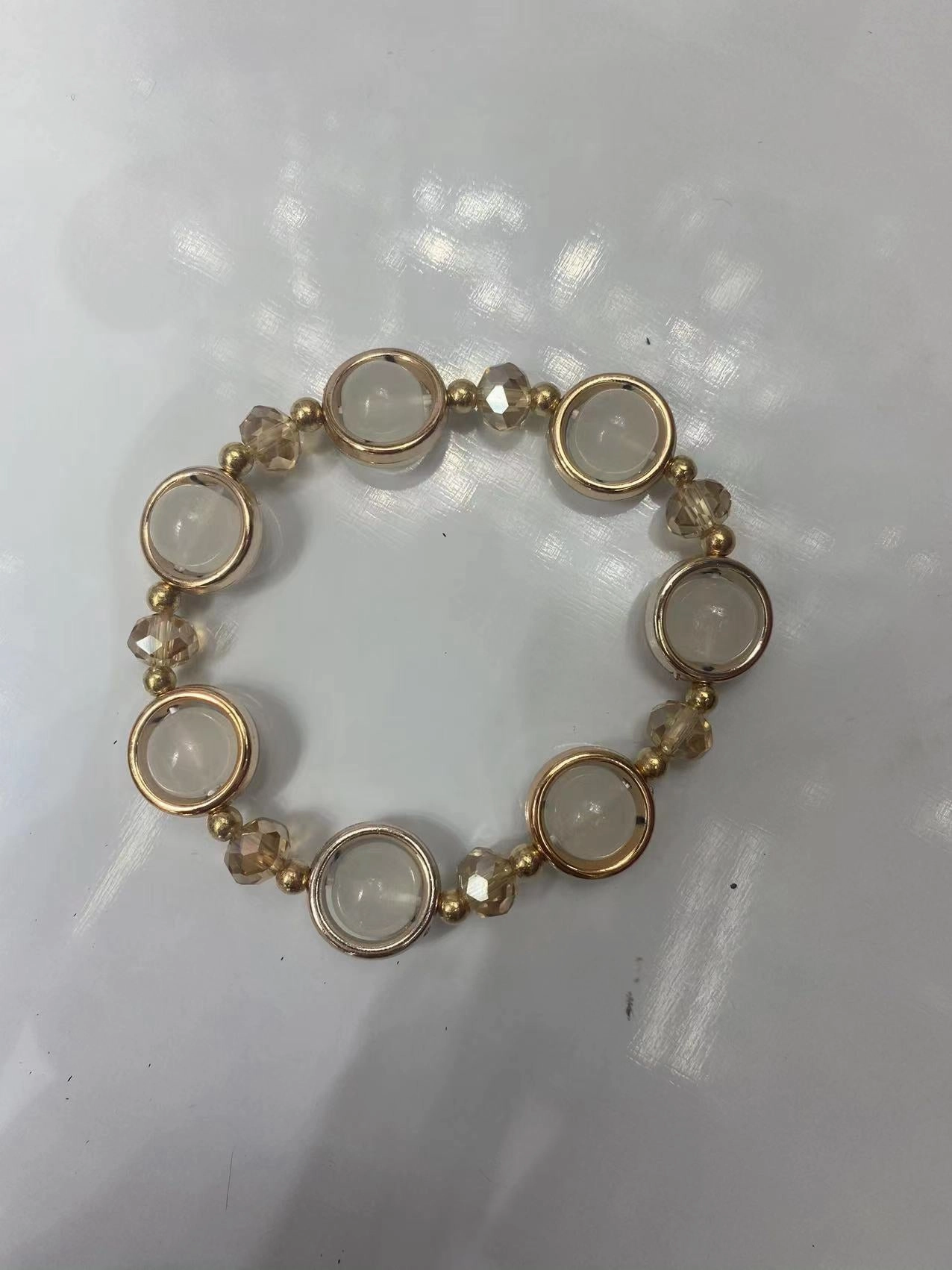 Wholesale 2pcs Multicolor Crystal Glass Beads Bracelet