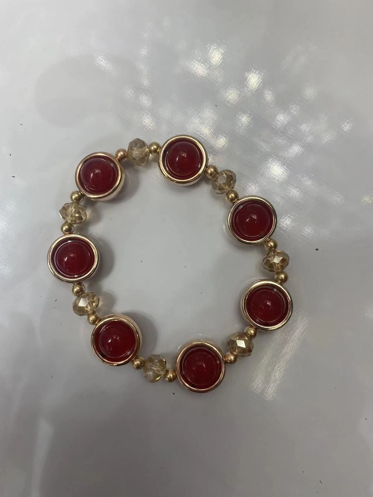 Wholesale 2pcs Multicolor Crystal Glass Beads Bracelet