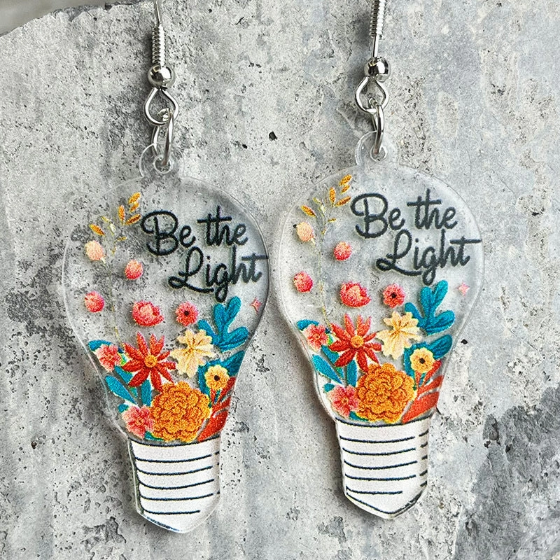 Wholesale 2pcs Teacher Gift Coffee Cup Apple Acrylic Earrings