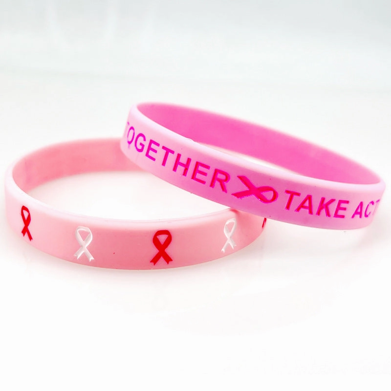 Wholesale 300PCS Breast Care Silicone Bracelet