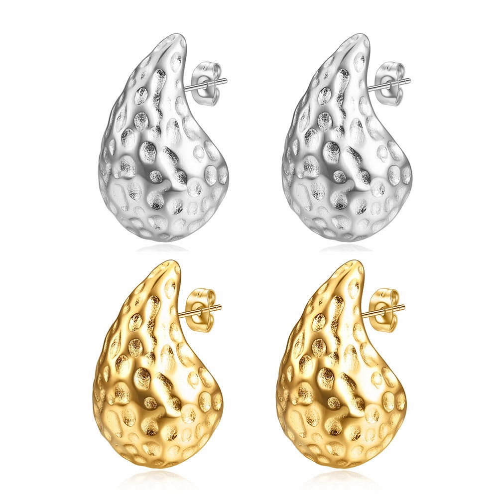 Wholesale 304 Stainless Steel Drop Pattern Earrings