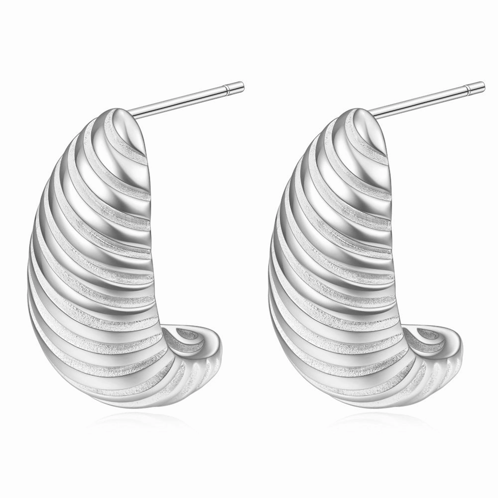 Wholesale 304 Stainless Steel Drop Pattern Earrings