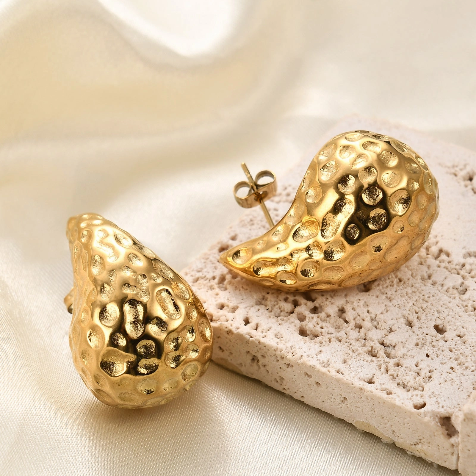 Wholesale 304 Stainless Steel Drop Pattern Earrings