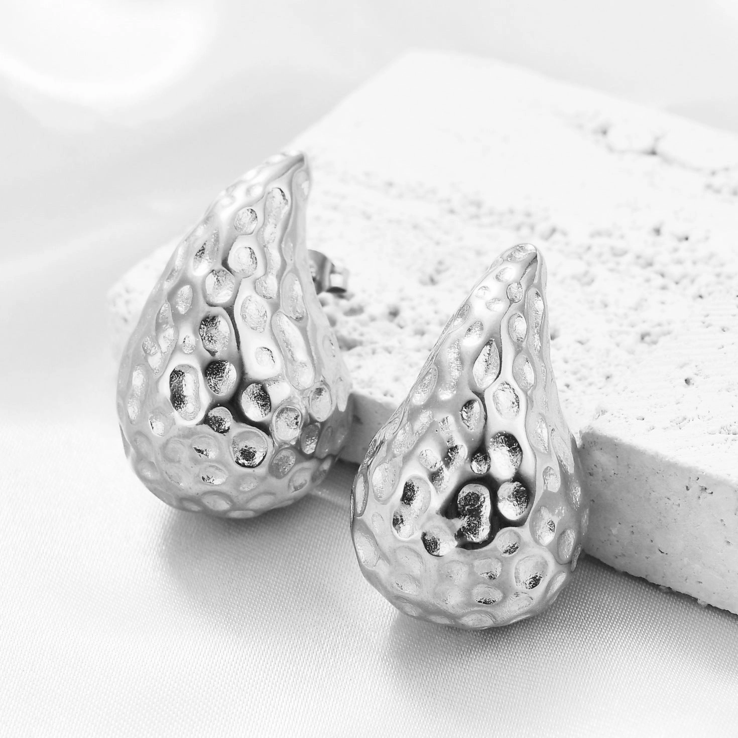 Wholesale 304 Stainless Steel Drop Pattern Earrings