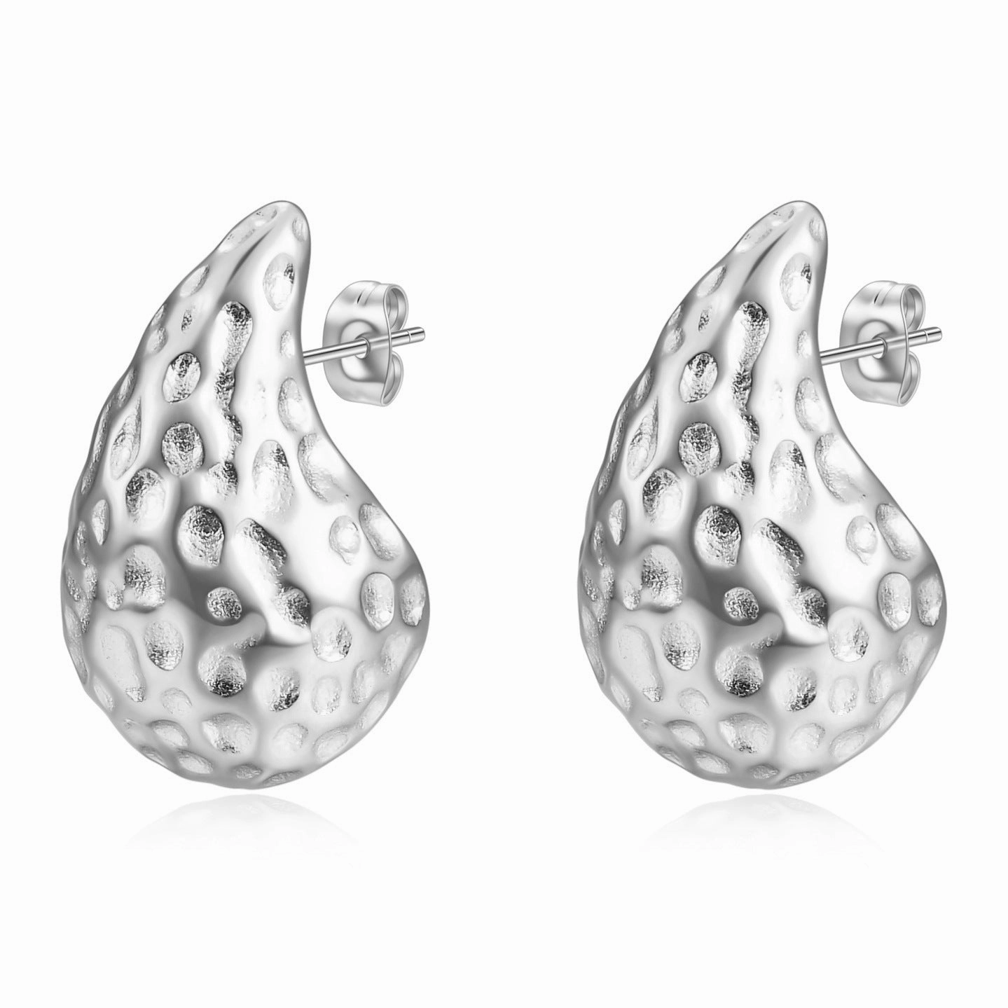 Wholesale 304 Stainless Steel Drop Pattern Earrings
