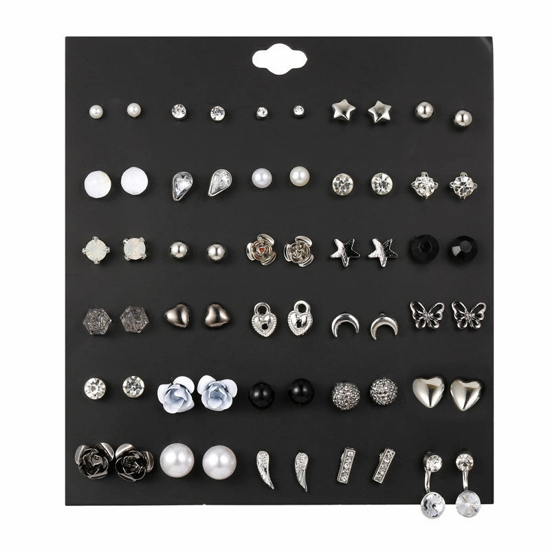 Wholesale 30 Pairs Unique Combination Set Copper Earrings