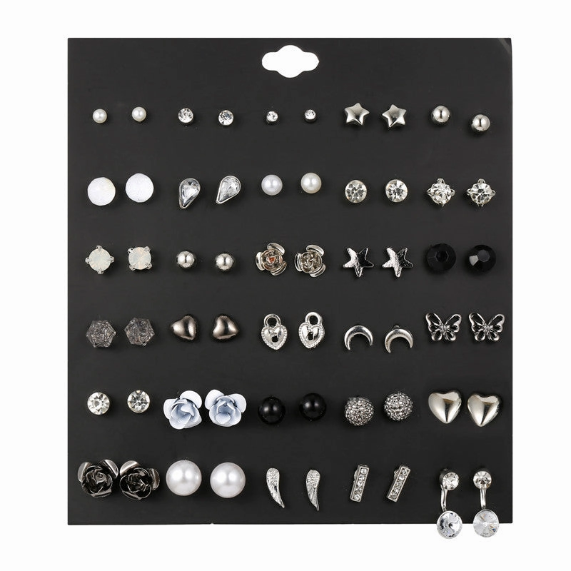 Wholesale 30 Pairs Unique Combination Set Copper Earrings