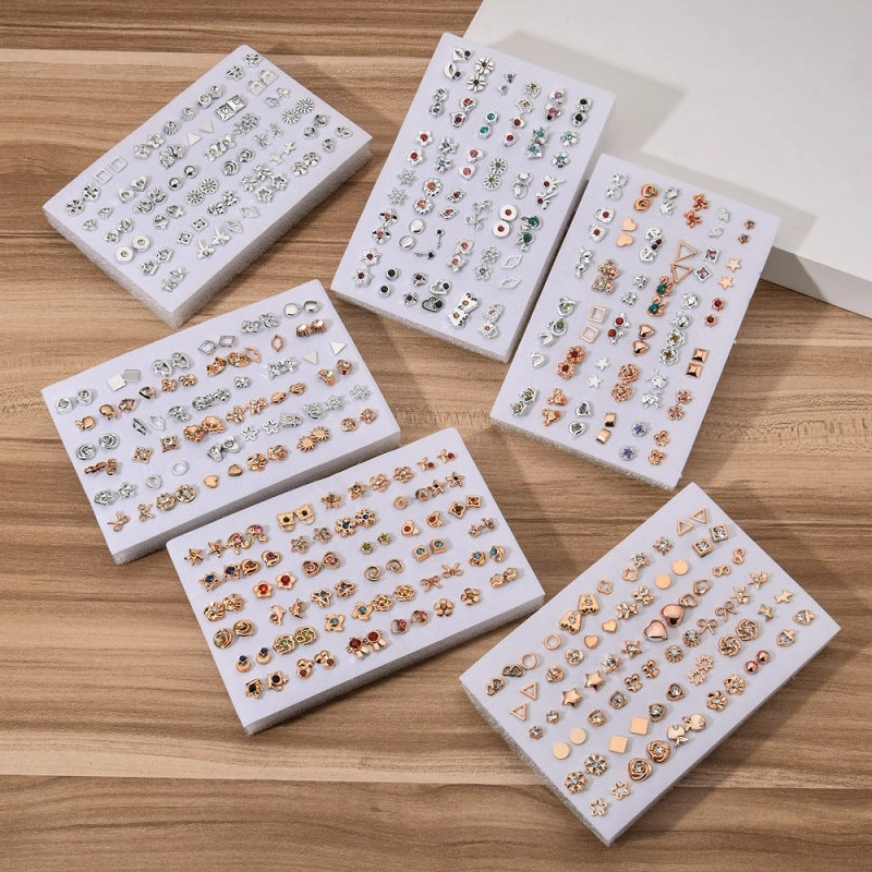 Wholesale 36 Pairs Geometric Earring Set