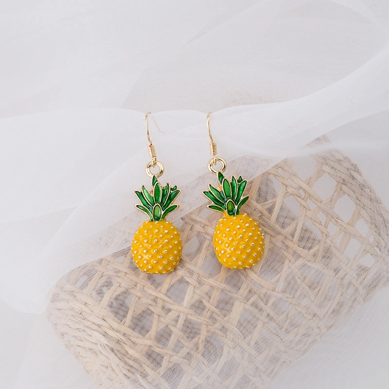 Wholesale 3D Animal Omelette Alloy Earrings
