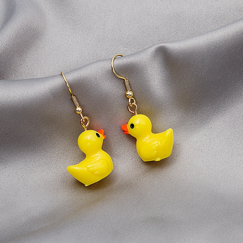 Wholesale 3D Animal Omelette Alloy Earrings