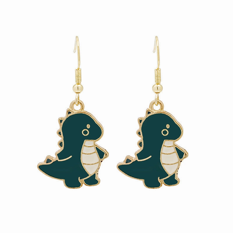 Wholesale 3D Animal Omelette Alloy Earrings