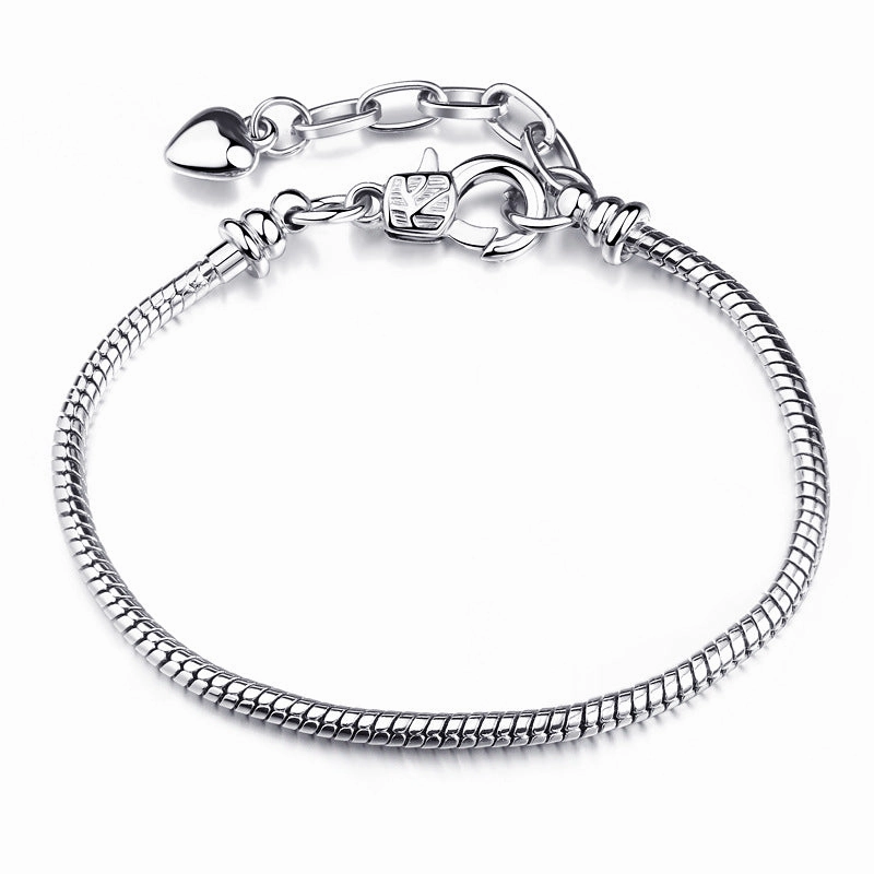 Wholesale 3mm Copper Silver Plated Bracelet Accessories