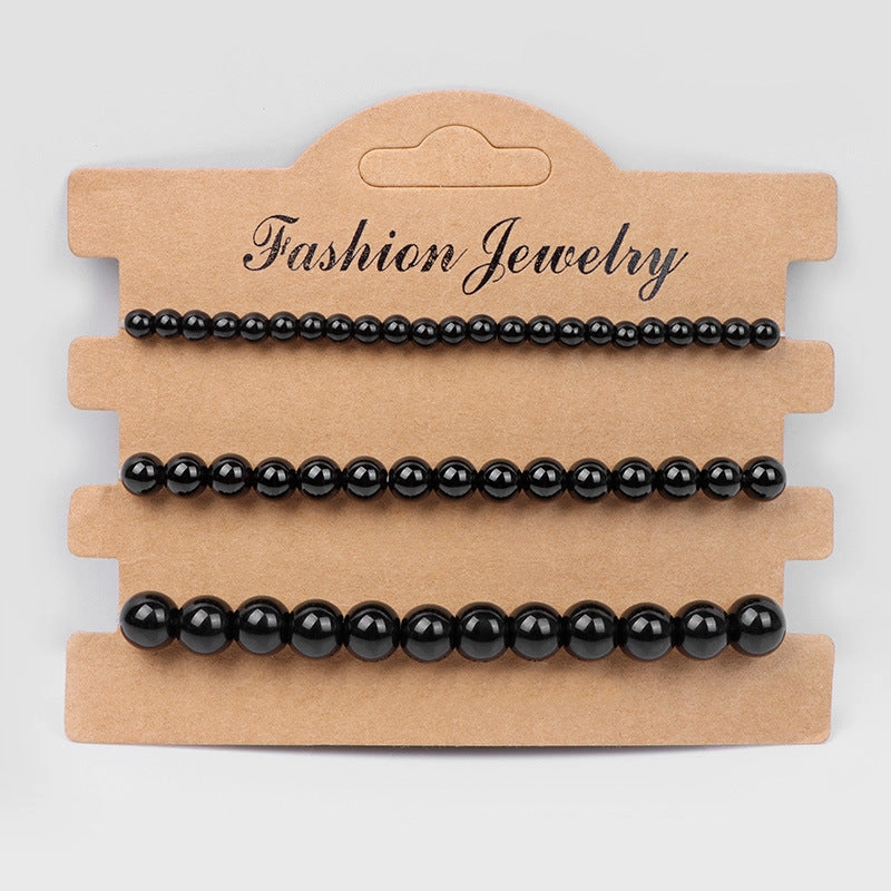 Wholesale 4mm6mm8mm Natural Stone Beads Bracelet