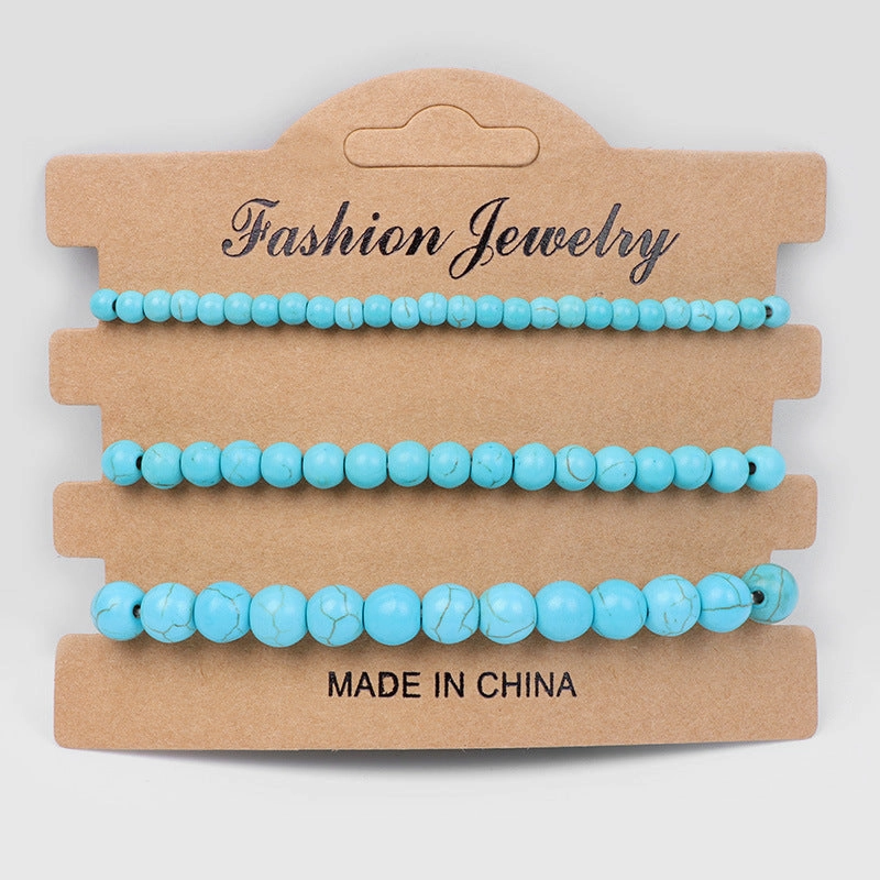Wholesale 4mm6mm8mm Natural Stone Beads Bracelet