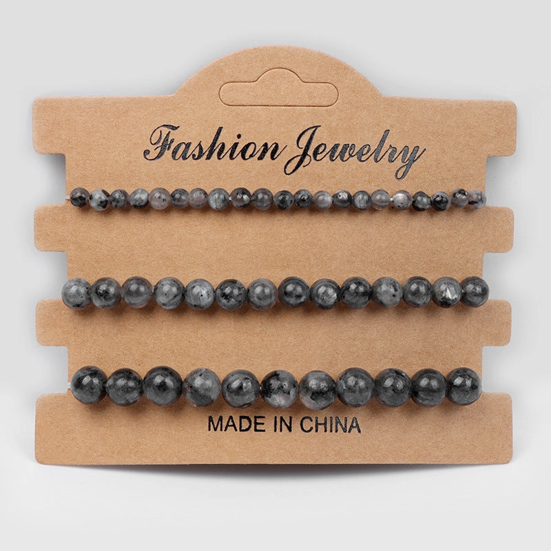 Wholesale 4mm6mm8mm Natural Stone Beads Bracelet