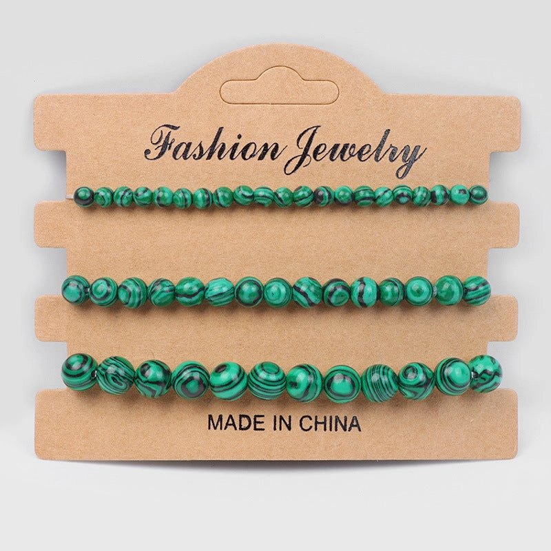 Wholesale 4mm6mm8mm Natural Stone Beads Bracelet