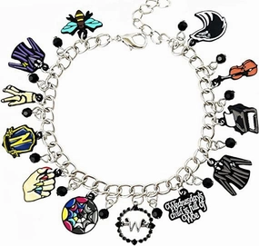 Wholesale 4PCS Black Wednesday Alloy Bracelet