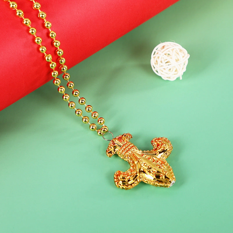 Wholesale 5PCS Mardi Gras Carnival Party Necklace Set
