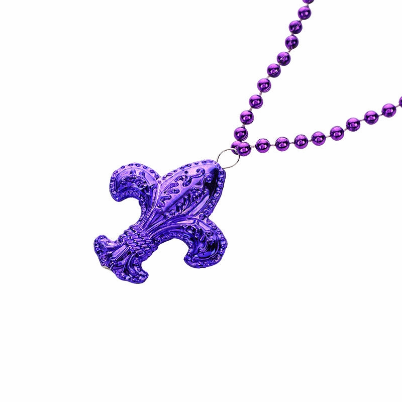 Wholesale 5PCS Mardi Gras Carnival Party Necklace Set