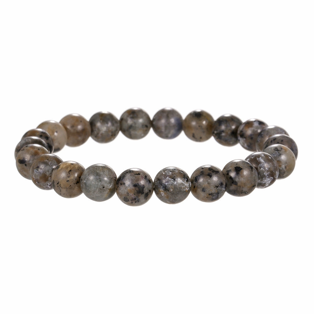 Wholesale 6/8/10mm natural flame stone bead bracelet