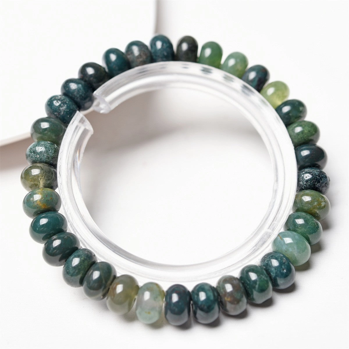 Wholesale  6mm natural stone abacus beads bracelet