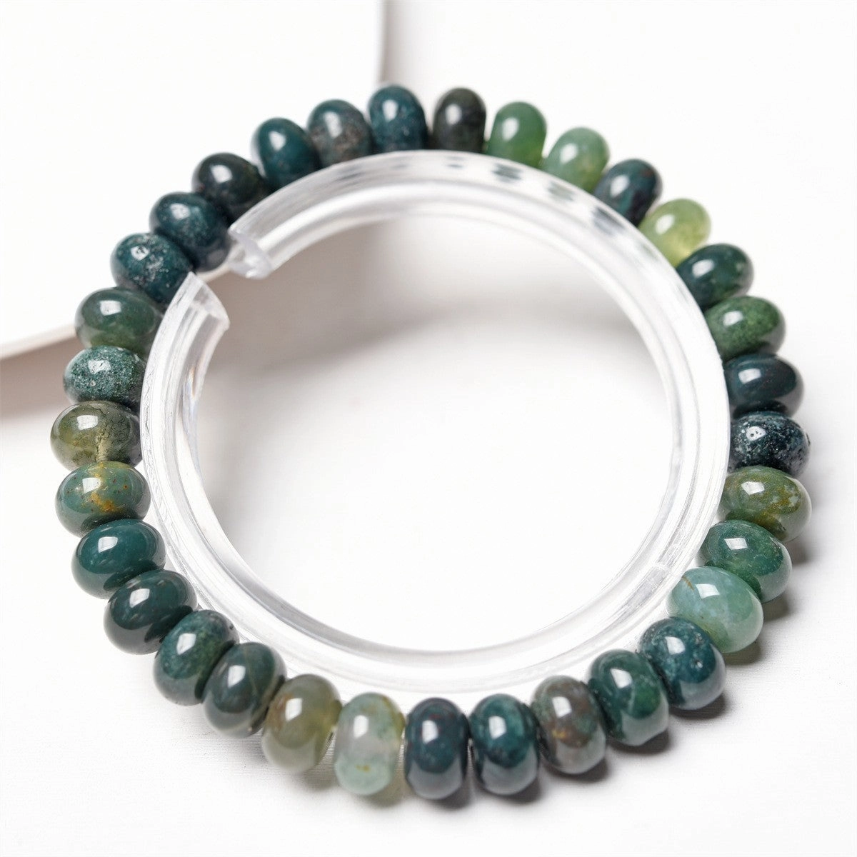 Wholesale  6mm natural stone abacus beads bracelet