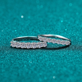 Wholesale 70 Cent Moissanite Sterling Silver Rings