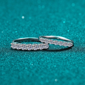 Wholesale 70 Cent Moissanite Sterling Silver Rings