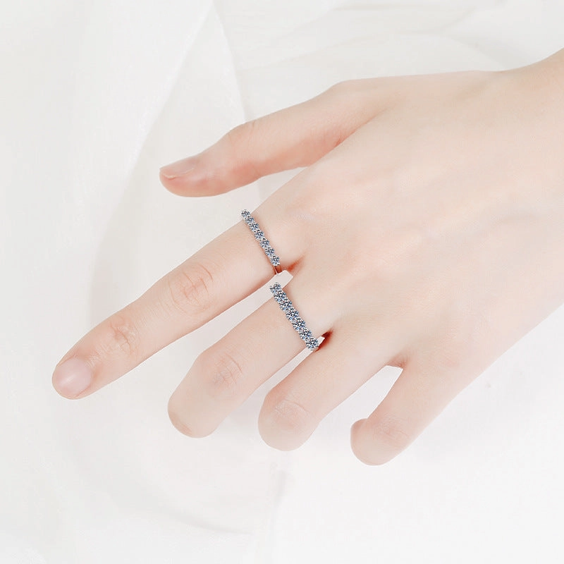 Wholesale 70 Cent Moissanite Sterling Silver Rings